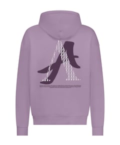 Heren hoodie paars