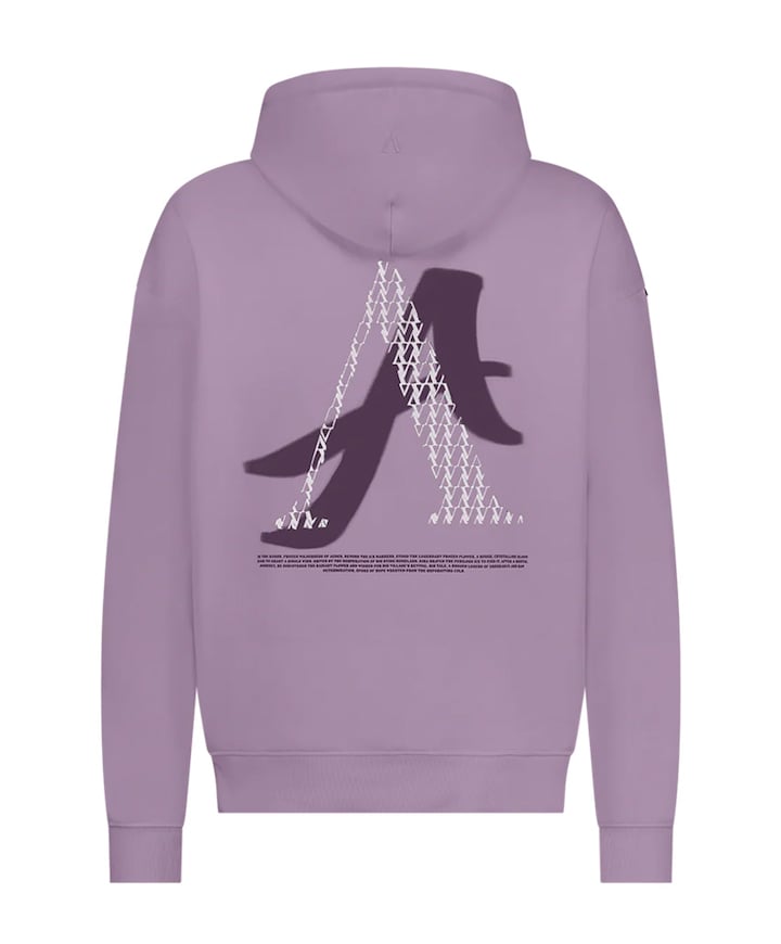 Heren hoodie paars