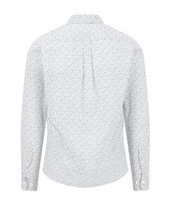 Heren overhemd lange mouw groen