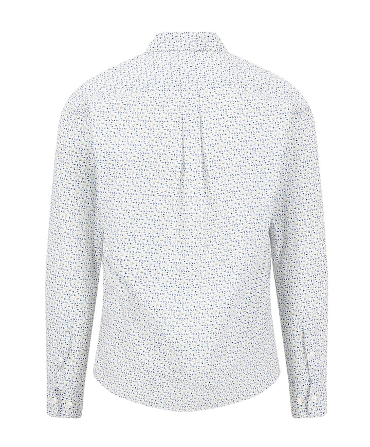 Heren overhemd lange mouw groen