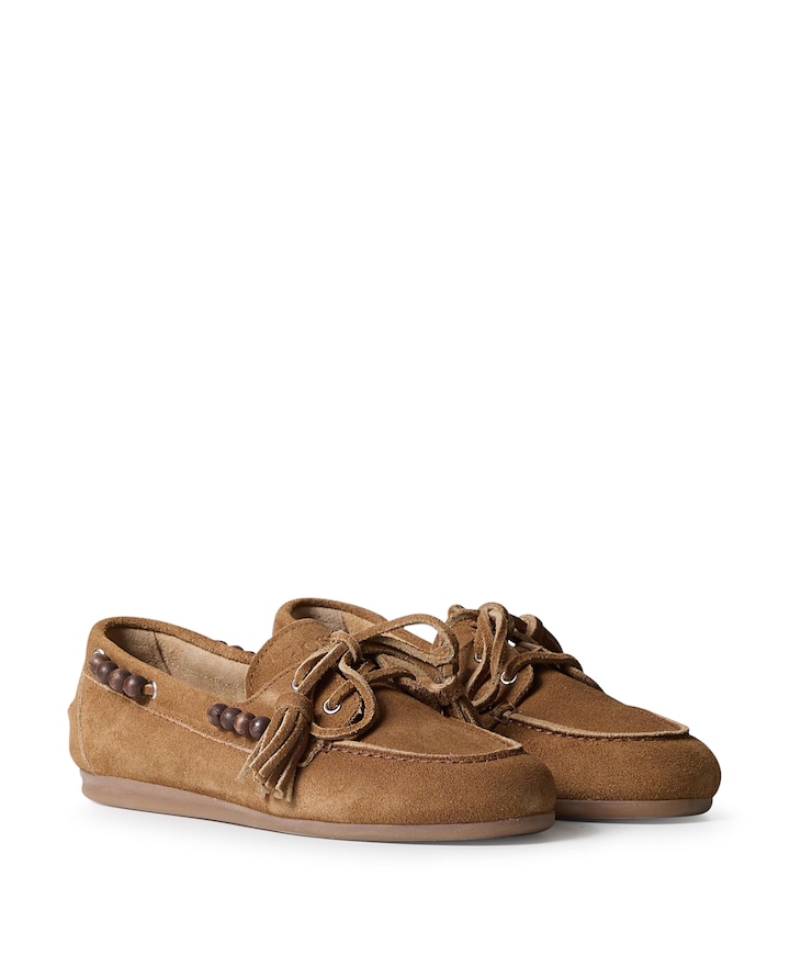 Dames mocassins Boat beige