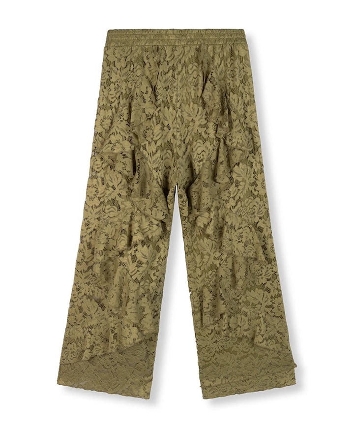 Ladies knitted lace AYA dames broek groen