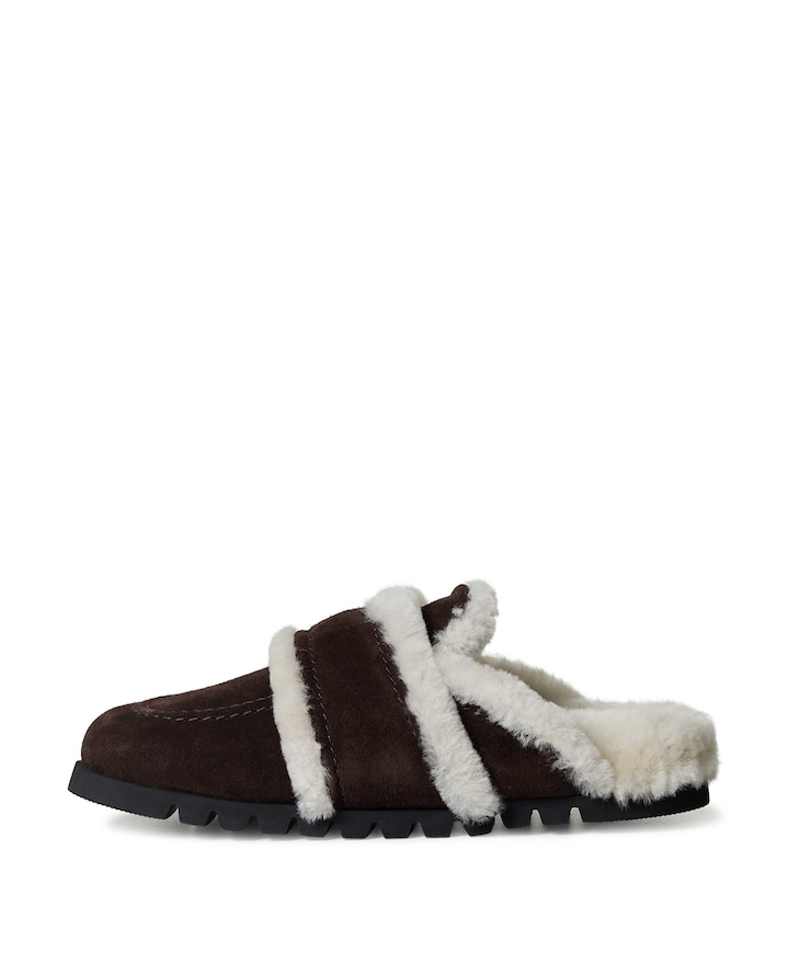 Teddy Furry II (L) dames clogs bruin