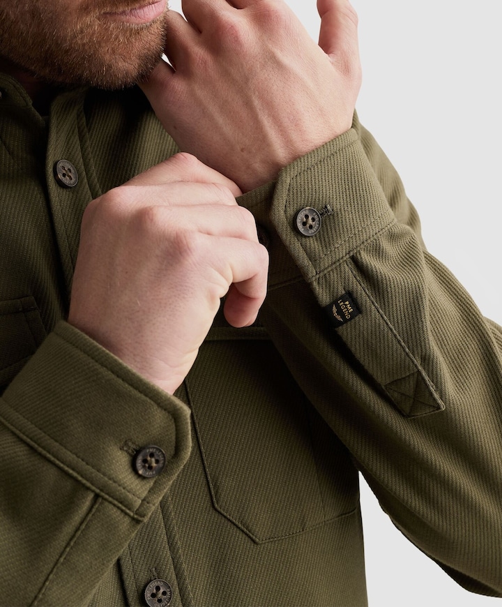 Heren overshirt groen