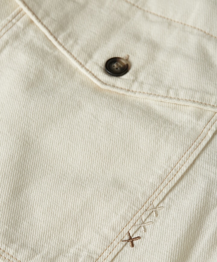 Heren overshirt beige