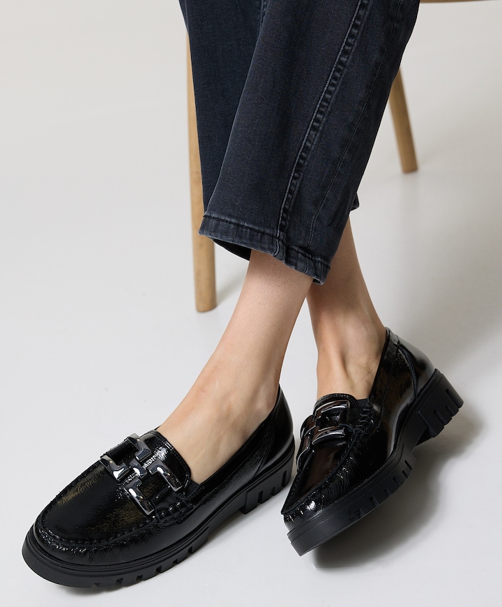 Serena dames instappers zwart