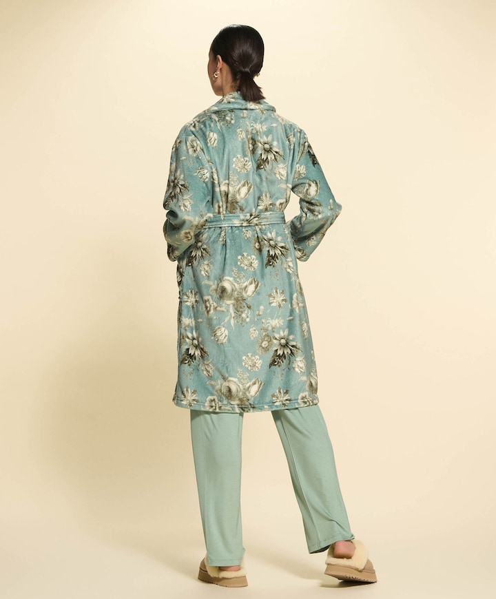 Dames ochtendjas groen