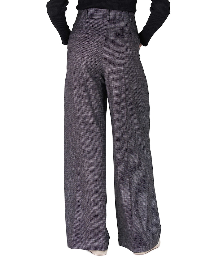 AUDREY WFL 466 wide long pantalon zwart