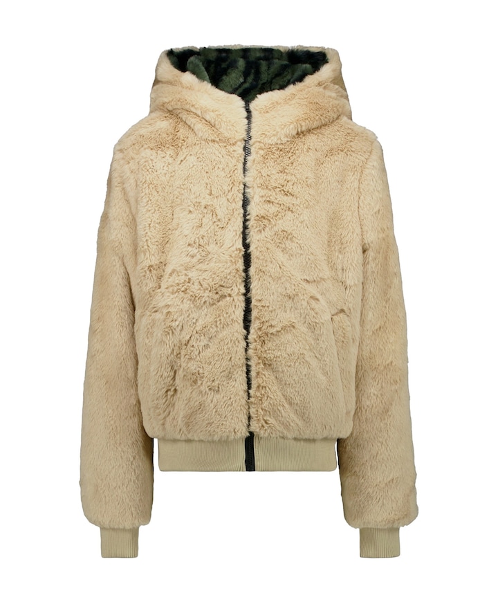 Meisjes jas beige