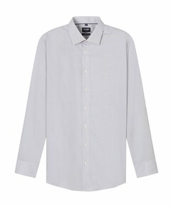 Heren overhemd lange mouw beige