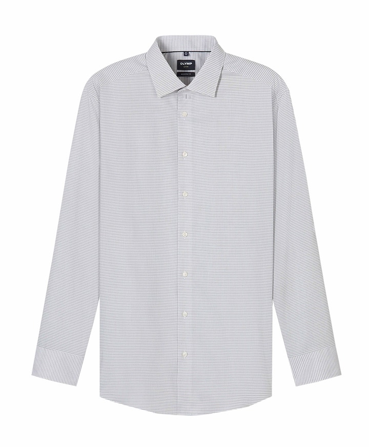 Heren overhemd lange mouw beige