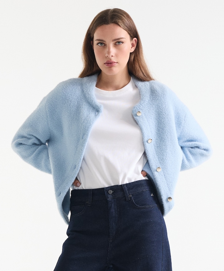 Dames vest blauw