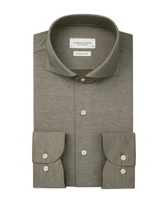 Heren overhemd lange mouw groen