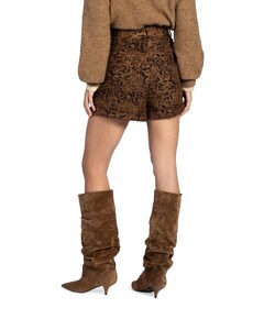 LANO JACQUARD PES 547 dames korte broek bruin