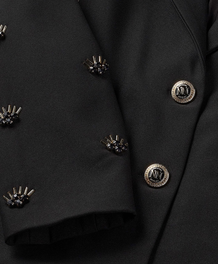 Meisjes blazer zwart