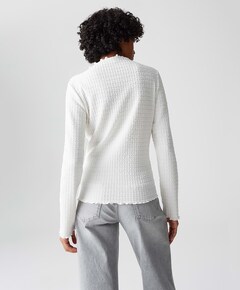 Dames longsleeve ecru