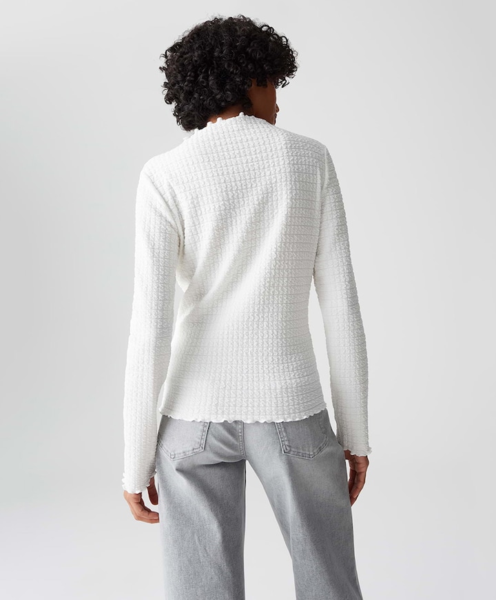 Dames longsleeve ecru