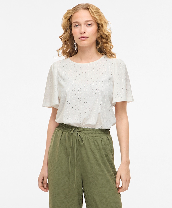 Dames top ecru