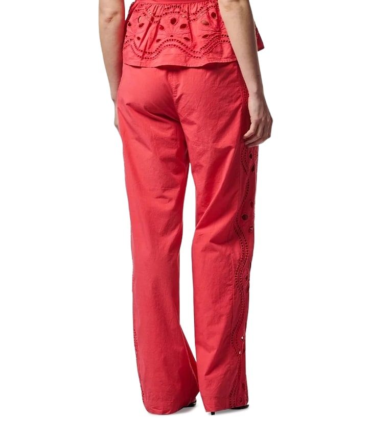 ESILA LACE CO 521 dames broek rood