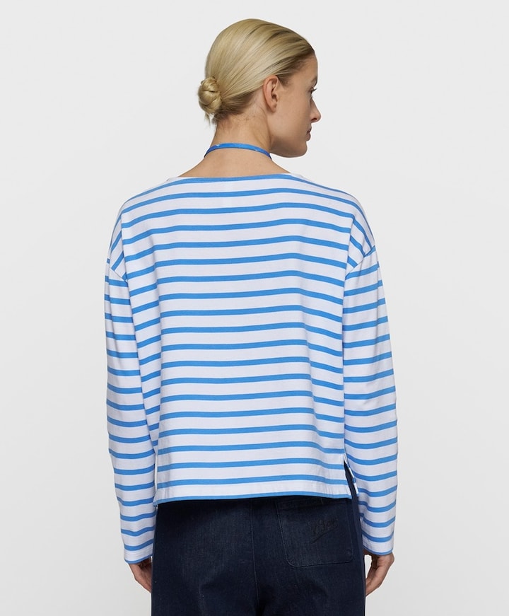 Dames longsleeve blauw