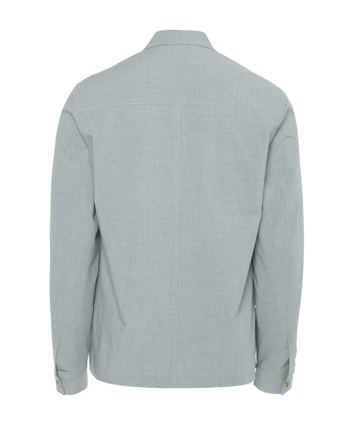 Heren overshirt grijs