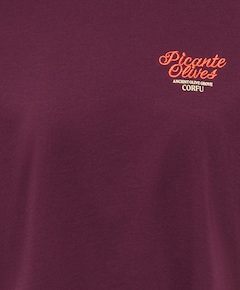 Dames T-shirt bordeaux