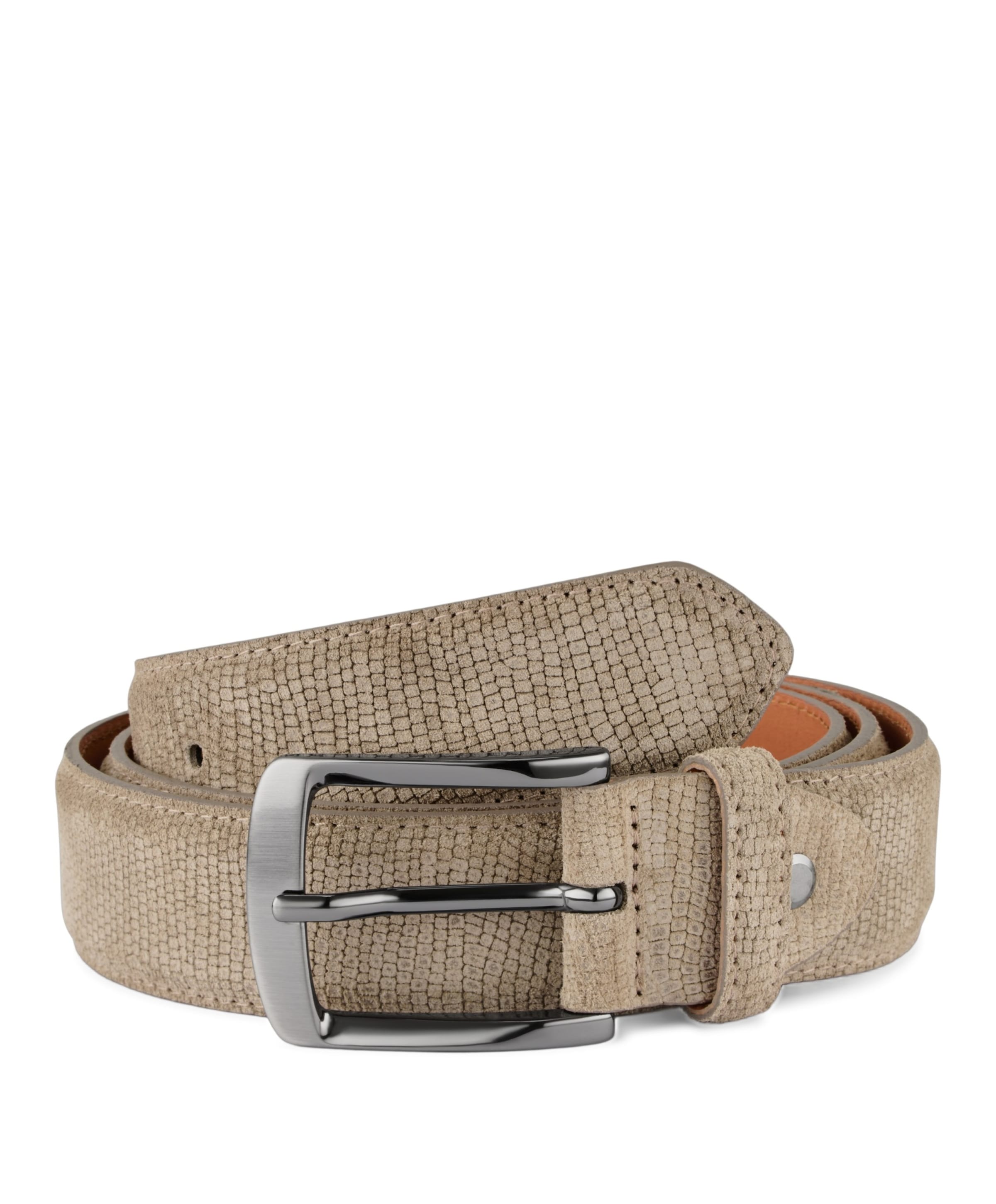 Heren riem beige