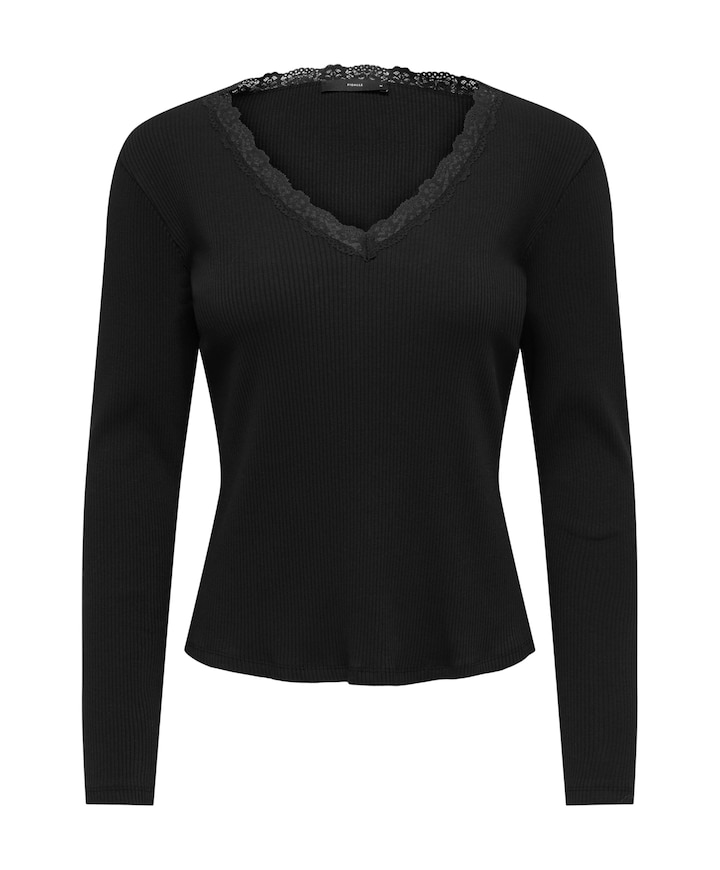 Dames longsleeve zwart