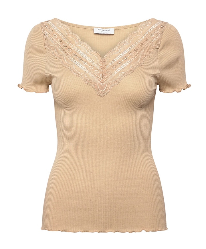 Dames t-shirt beige