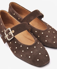 Lou Nina dames ballerina's bruin