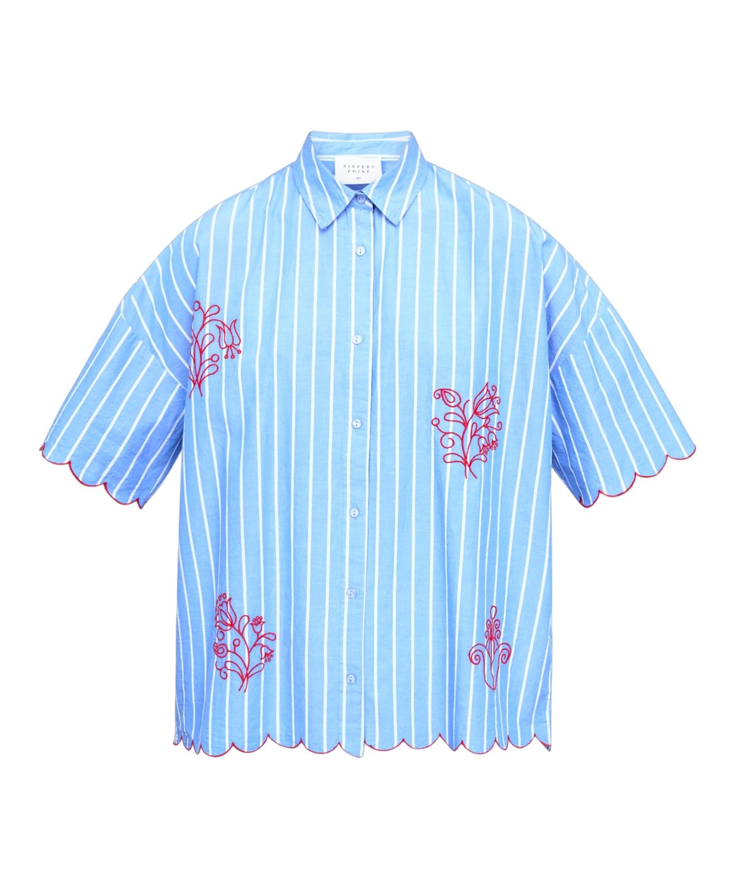 Dames blouse blauw