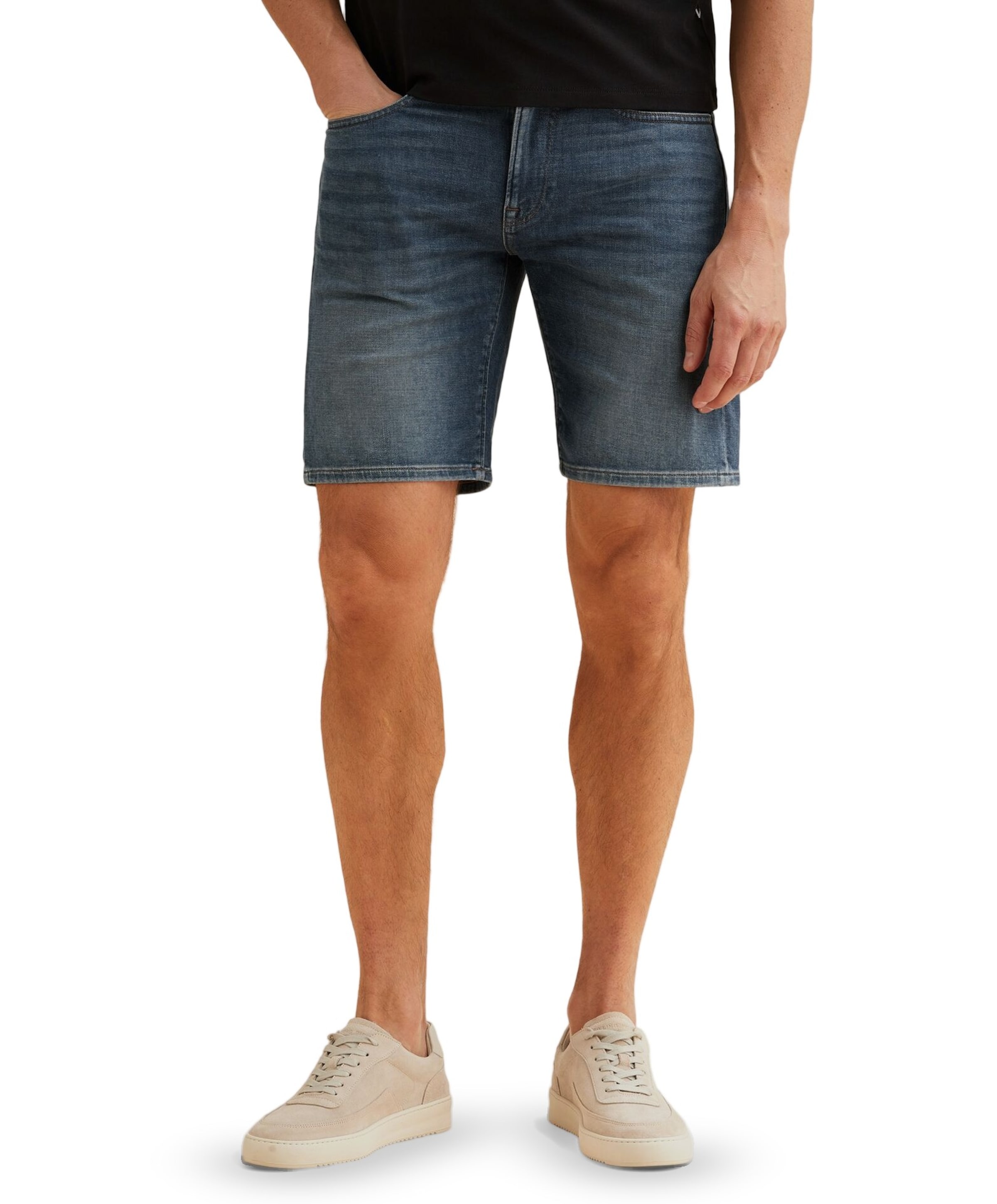 V40 RIDER heren korte broek blauw