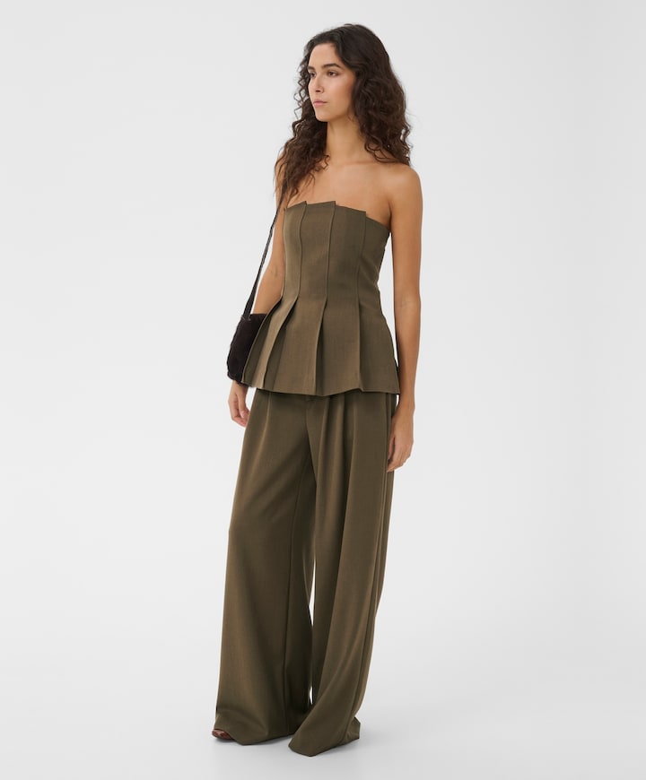 Dames gilet groen