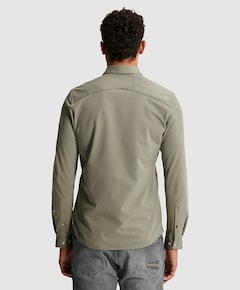 Heren overhemd lange mouw groen