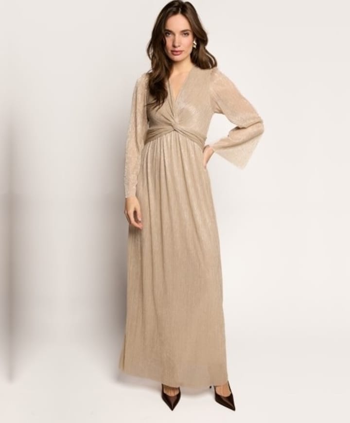 Dames jurk beige