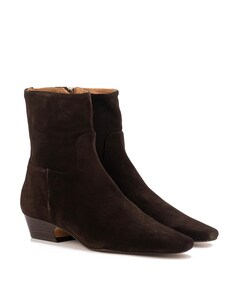 dames enkellaarzen bruin