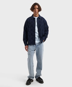 Heren overshirt blauw