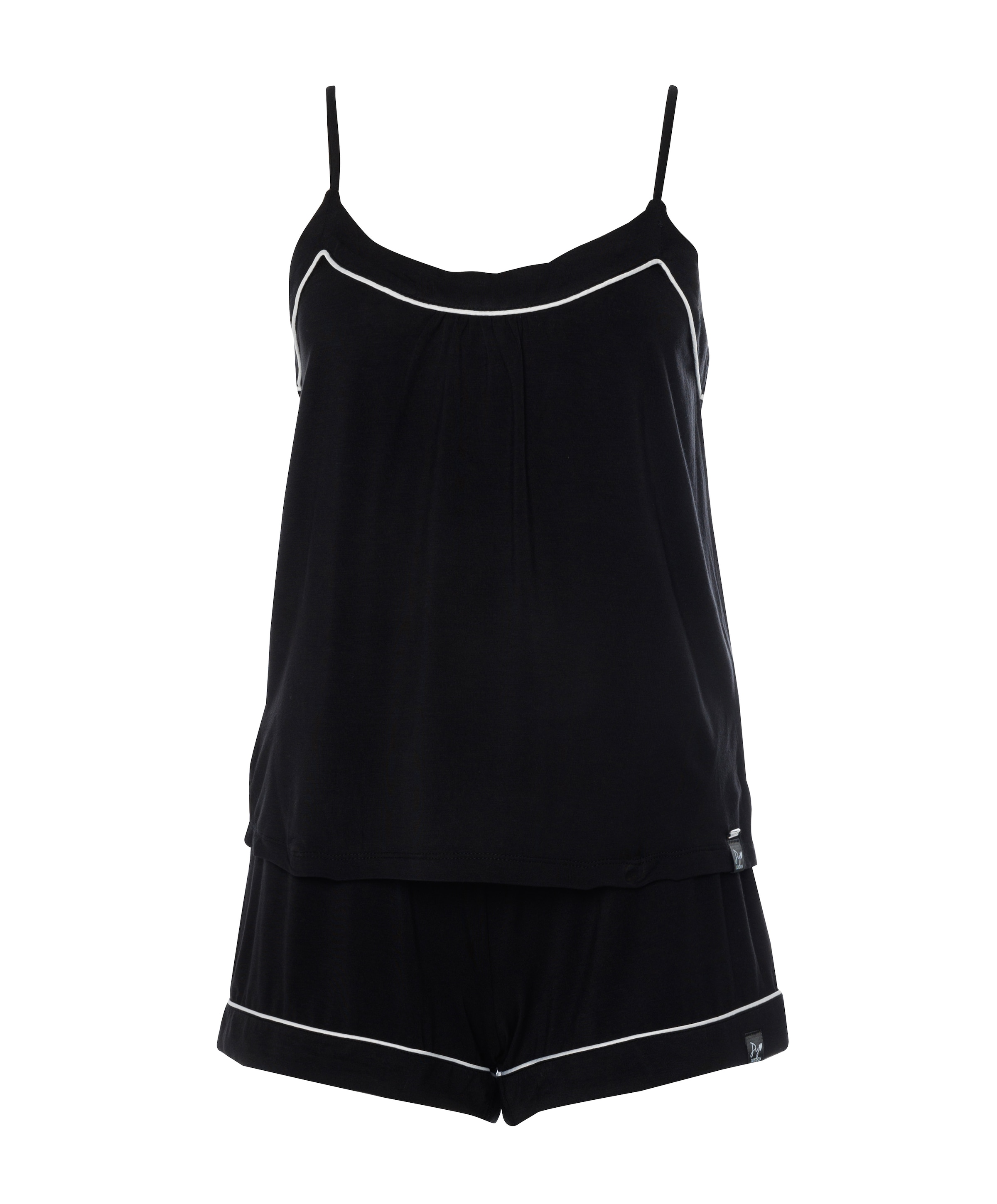 Dames shortama zwart