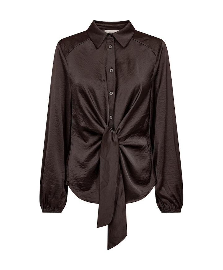Dames blouse bruin