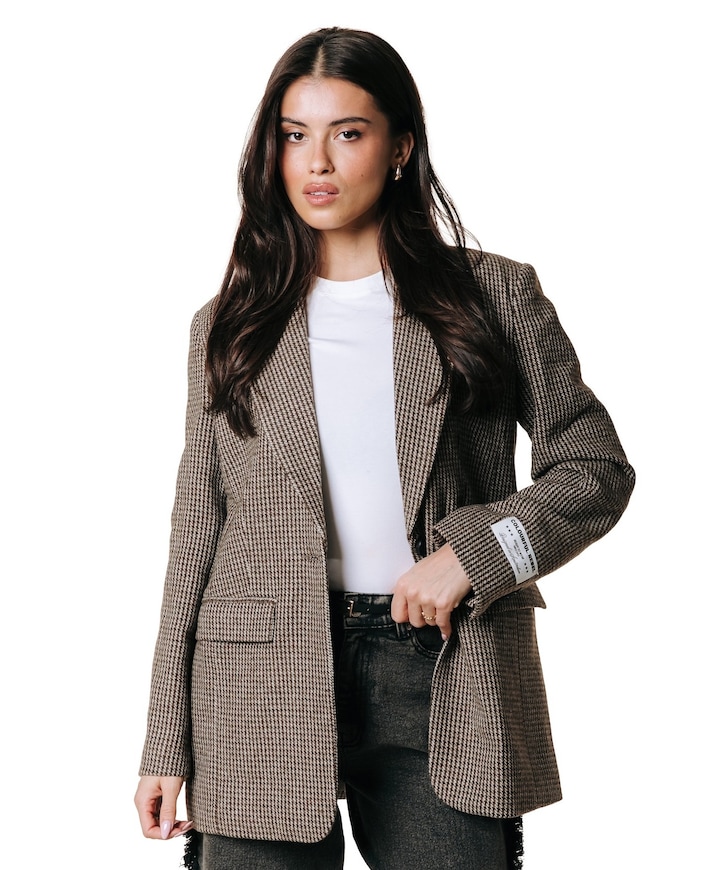 Dames blazer bruin
