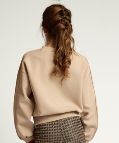 Meisjes sweater beige