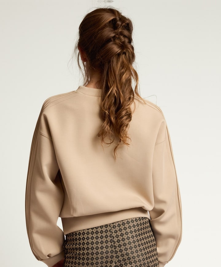 Meisjes sweater beige