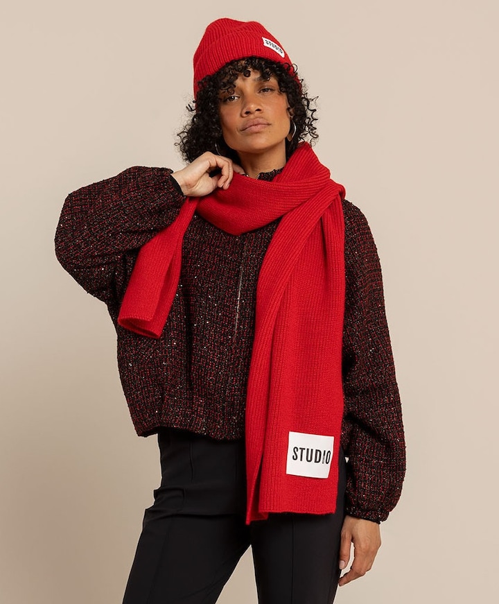 Dames sjaal rood