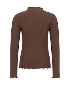 Meisjes longsleeve bruin