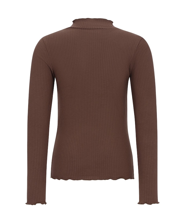 Meisjes longsleeve bruin