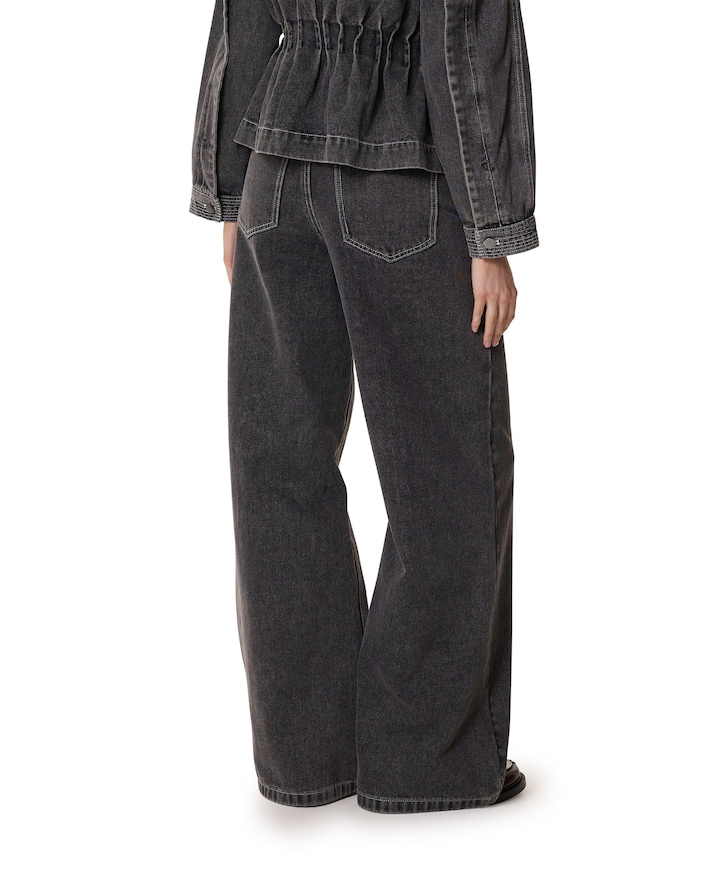 KellanCC Button LL Jeans dames broek grijs