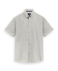 Heren overhemd korte mouw groen