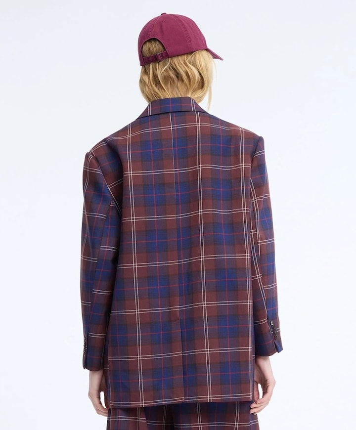 Dames blazer bruin