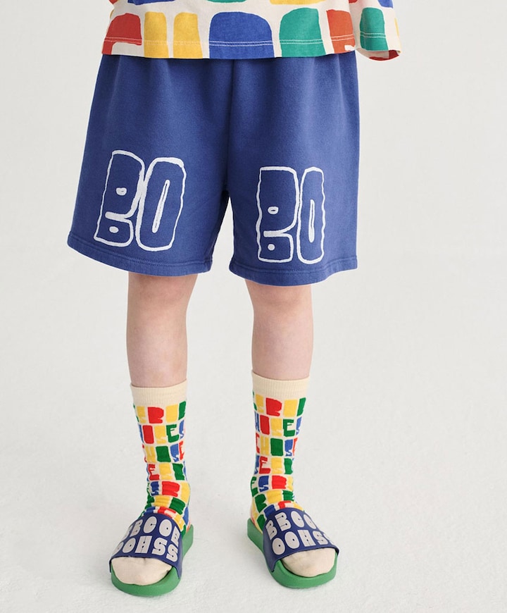 Thin bermuda jongens korte broek blauw