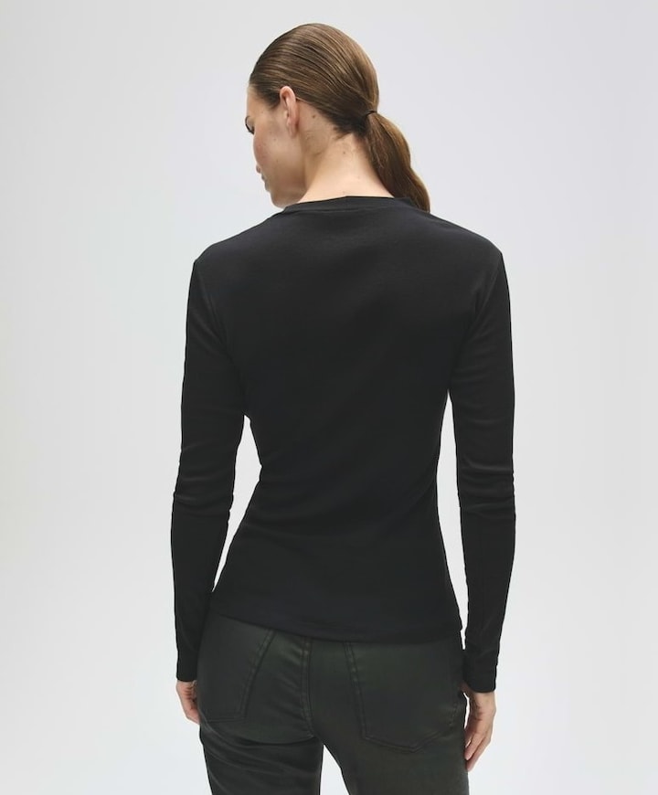 Dames longsleeve zwart